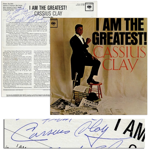 Cassius Clay Signed Album I Am the Greatest! -- With JSA COA